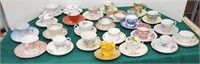 Lot of demitasse cups and saucers Bavaria,
