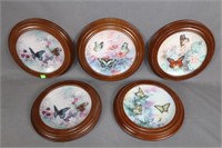 5 Butterfly Collector Plates