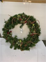 Wreath with fruit and vine