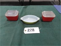 Pyrex Oval Server & Refrigerator Dishes