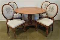 MAPLE TABLE AND CHAIRS (5)