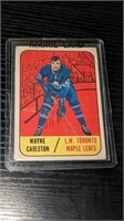 1967 68 Topps Hockey Wayne Carlton RC #77