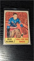 1967 68 Topps Hockey Gilles Villemure RC #86