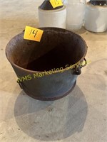 Footed Iron Pot