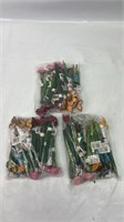 Flower and butterfly pens