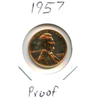 1957 Proof Lincoln Cent