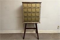 16 Cubby Gold Post Office Block Box w/ Keys