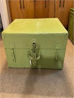 vintage green trunk