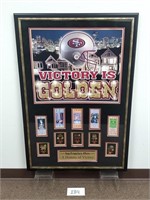 Super Bowl 49ers Pin & Replica Ticket Art (No Ship