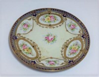 Blue with Gold Trim Decorative Plate