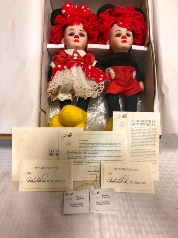 Marie Osmond Fine Porcelain Dolls "Twins"