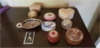 Estate lot of Jewelry & Trinket Boxes