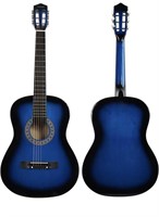 AMMOON 
BLUE GUITAR 
COME WITH A GUITAR BAG AND