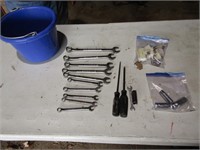 bucket,craftsman wrenches & tools