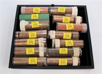 14- Rolls of  Lincoln cents, 1960's solid date