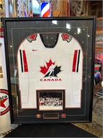 35 x 42” Framed Team Canada Signed Jersey