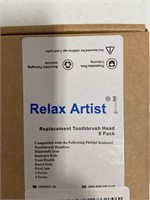 Relax Artist Replacement Toothbrush Head; 8 pack