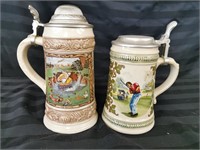 Two Great Golf Beer Steins