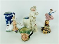 Wedgwood Creamer, Royal Doulton Toby, Hummel