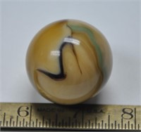 Large agate marble, 1.5" dia.