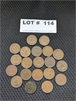 20-1900 Indian Head Pennies