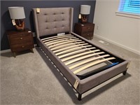 TWIN UPHOLSTERED BED