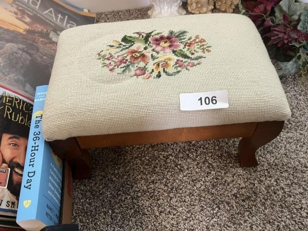 Needlepoint Footstool