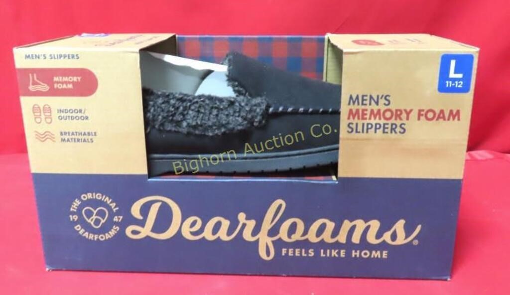 DearFoams Men's Slippers Size L 11-12