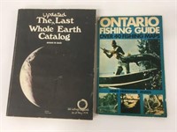 75 Ontario Fishing Guide & '74 Whole Earth Catalog