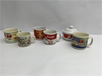 Campbells mugs and Soup Bowl