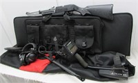 Whites Prizm 6T metal detector, UTG tactical gun