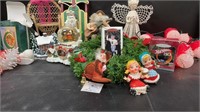 c1950s Nursery Rhymes Ornaments, ANNALEE Wreath,