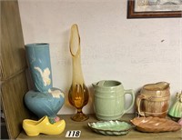 Frankoma pitcher/candy dishes/vase/etc