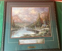 Mountain Majesty Thomas Kinkade 22x21