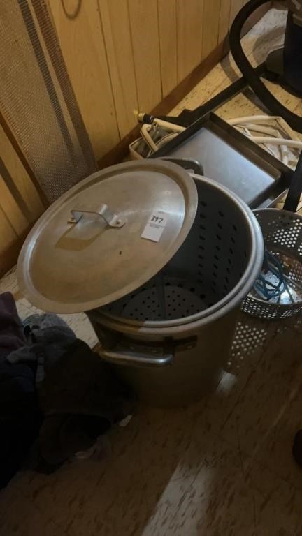 Deep fryer, hose, and other items