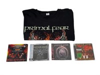 4 Primal Fear CD/DVD’s Etc