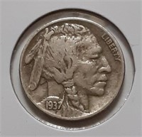 BUFFALO NICKEL-1937-P