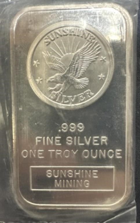 Sunshine Minting 1 oz. Silver Ingot