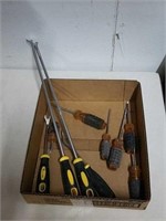 Group of screwdrivers & more