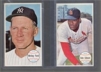 1964 Topps Giants Bob Gibson #41 & Whitey Ford #7