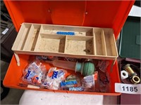 Tackle Box & Other Plastic Box w/ Ear Plugs &