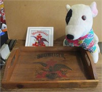 Budweiser Tray, Mirror, Spuds Mackenzie Dog