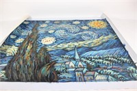 Copy - Van Gogh Oil on Canvas Starry Night Signed