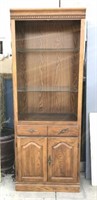 Composite Wood Cabinet w/Storage - Glass Shelves