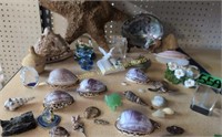 Carved Cameo Shells, Seashells, Starfish, Glass