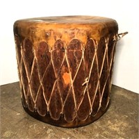 Drum with Leather Top