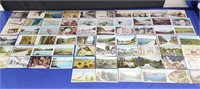 66 vtg unposted postcards various themes