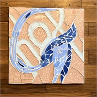 Handmade Hummingbird Mosaic Tile