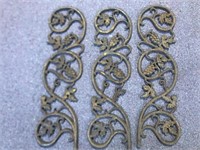 Three Decorative iron great pattern pieces