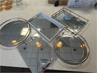 {each} Glass Trays